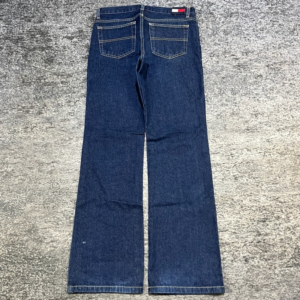 Vintage Tommy Hilfiger Jeans Womens 7 (31x32) Dark Blue Bootcut‎ Flare 90s Y2K
